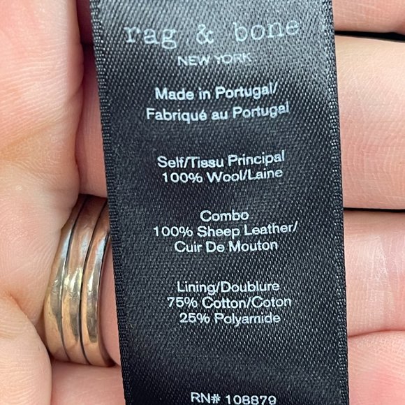 Rag & Bone Houndstooth Wool Blazer - Picture 9 of 9